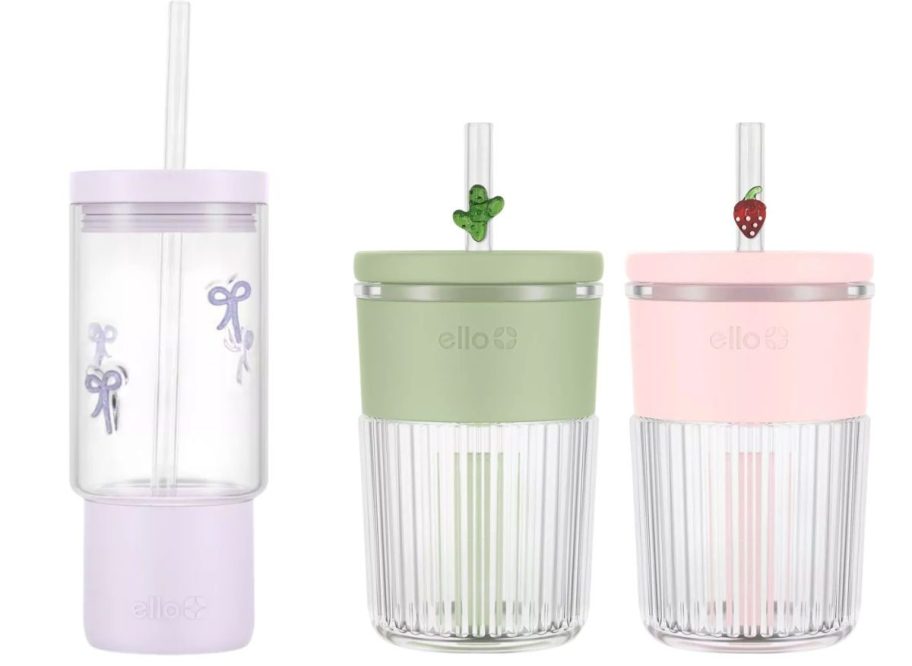 three ello tumblers