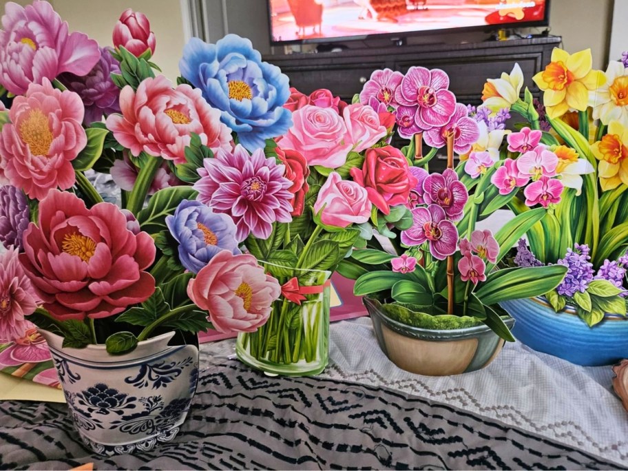 floral pop up cards