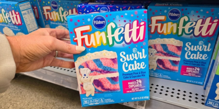 Spotted at Walmart: NEW Funfetti Swirl Cake Mix