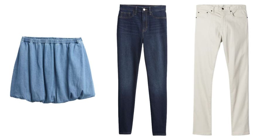 gap womens skirt and pants and mens pants