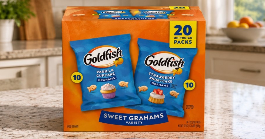 Goldfish Graham Crackers Snack Bags 20-Count Just $6.65 Shipped on Amazon