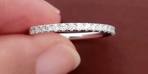 Sterling Silver Moissanite Wedding Ring Just $12.94 on Amazon (Reg. $37)