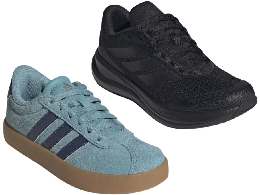 two adidas kids sneakers