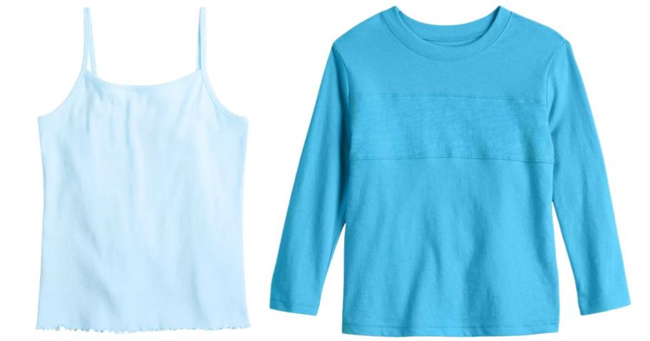 kohls girls and boys tops