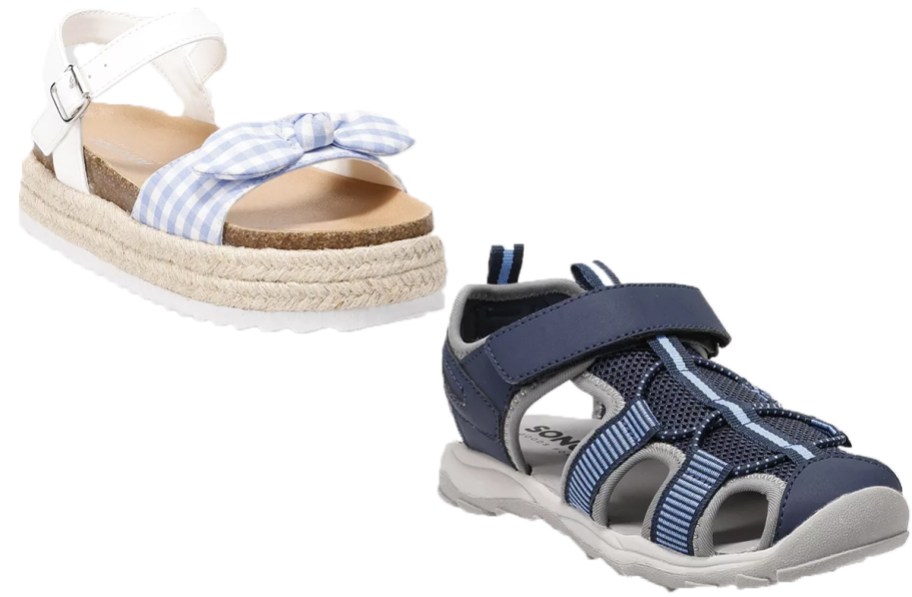 blue kids sandals