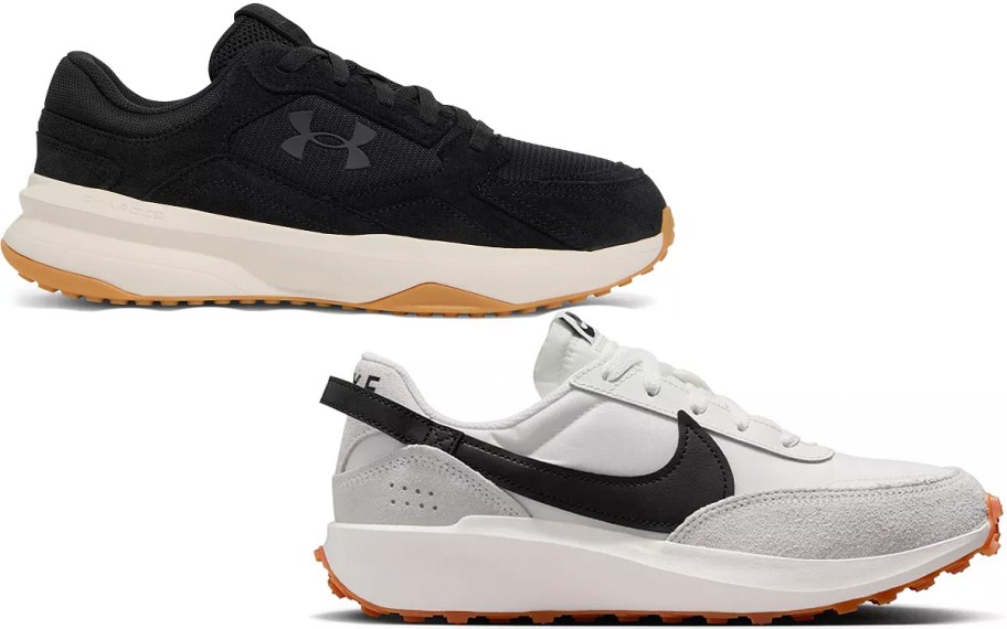 black and gray shoes 