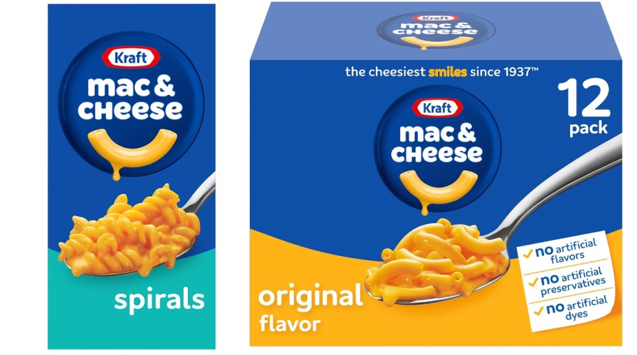 kraft mac & Cheese boxes 