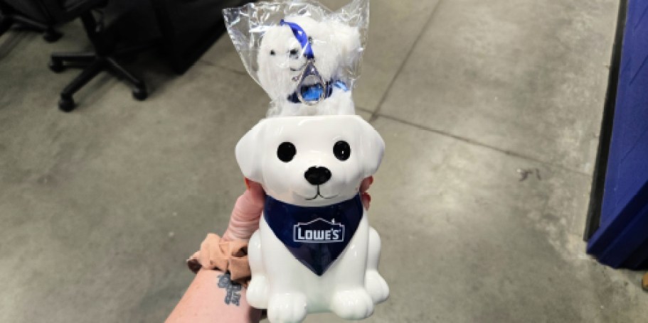 FREE Puppy Planter & Plush Keychain for myLowe’s Rewards Members on 4/4