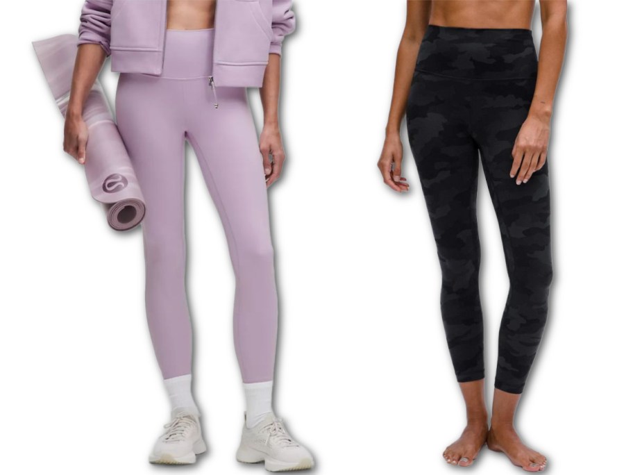 Stock imahes of two women wearing lululemon leggings