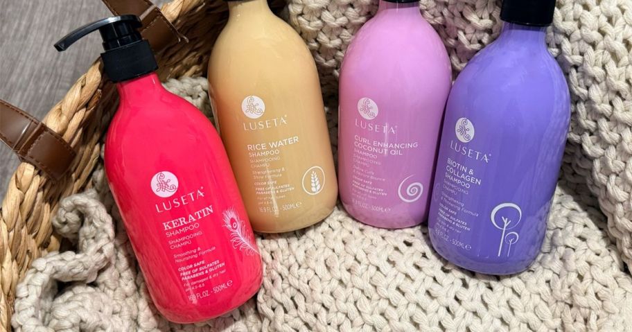 luseta shampoos in basket