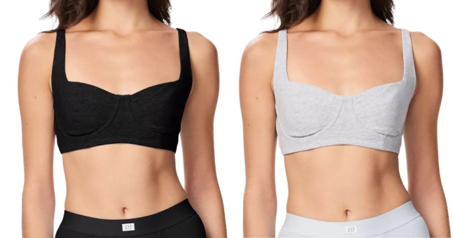 two women wearing macys gap bras