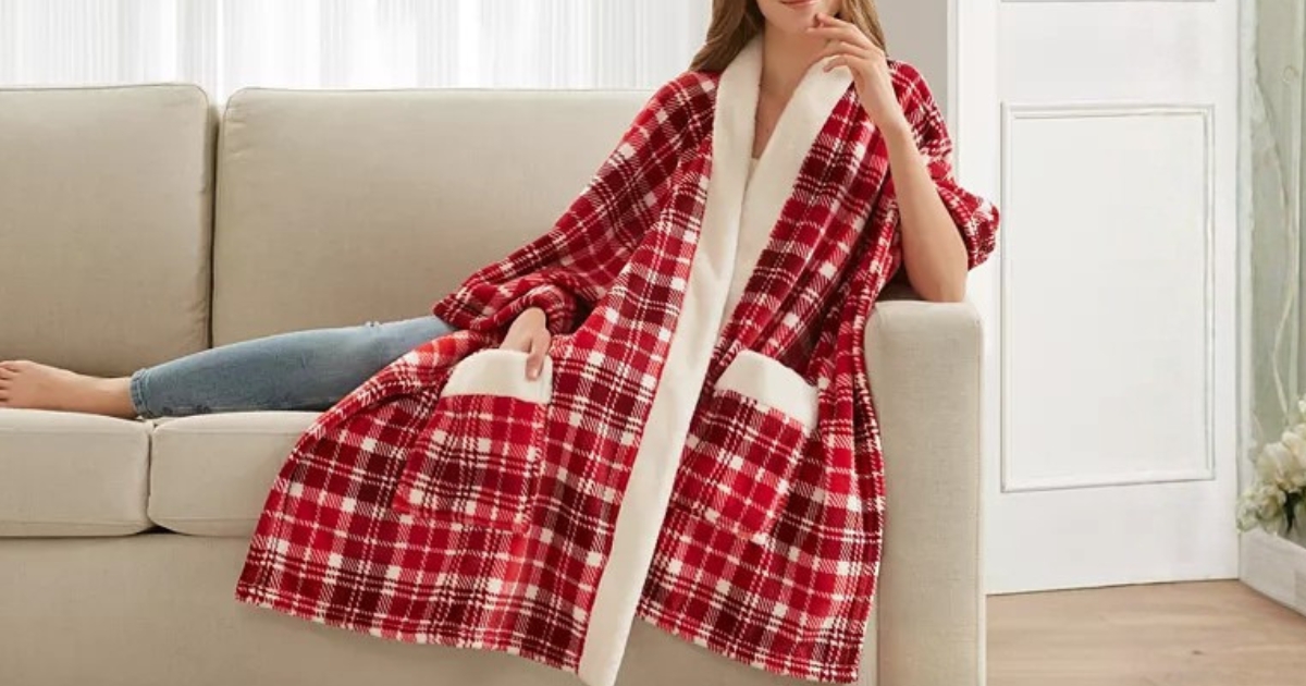 Plush Blanket Wraps Only $11.99 on Macys.com (Reg. $40) | Includes Christmas Styles!