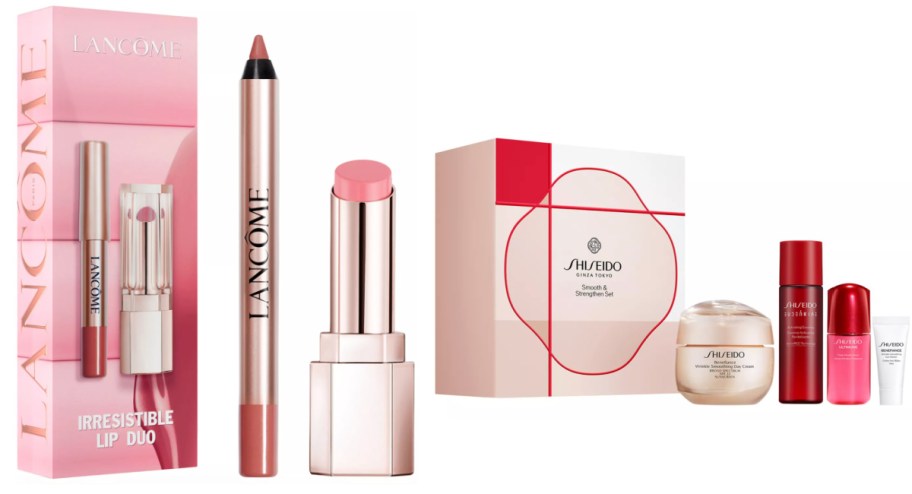 lip gift set and skincare set