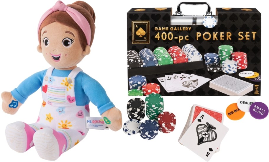 Ms Rachel doll and poker card set