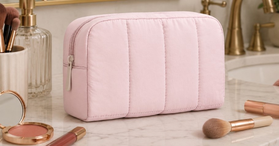 Puffy Cosmetic Bags from $5.99 on Amazon