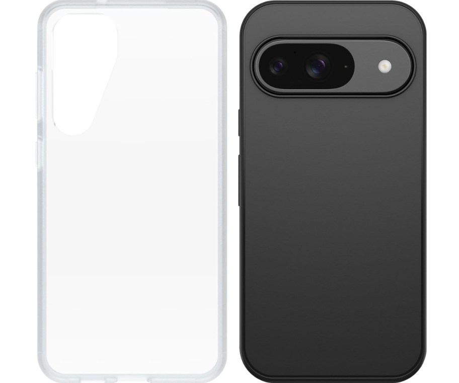 clear and black phone cases