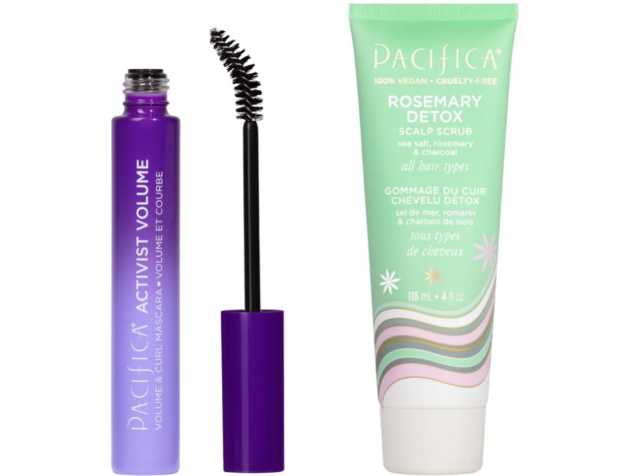pacifica mascara and face scrub