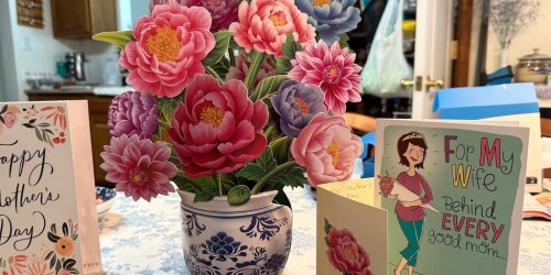 Flower Arrangement Pop-Up Cards Only $5 on Amazon (Perfect for Mother’s Day!)