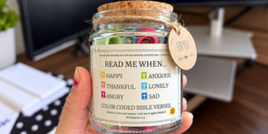 “Read Me When” Jar w/ 96 Bible Verses Just $4.99 on Amazon (Thoughtful Gift Idea!)