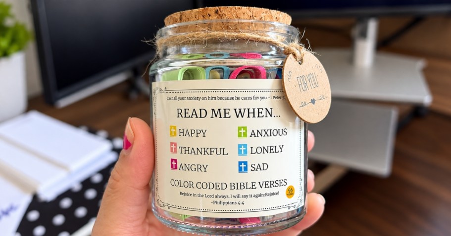 “Read Me When” Jar w/ 96 Bible Verses Just $4.99 on Amazon (Thoughtful Gift Idea!)