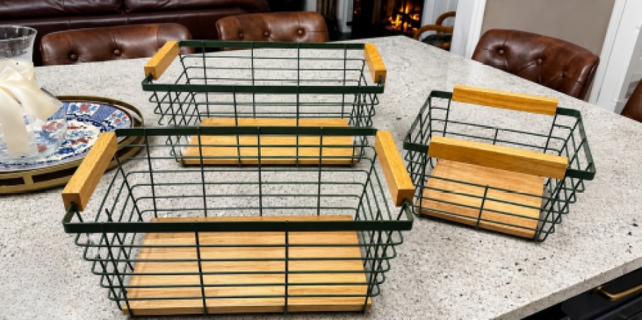 Sam’s Club Nesting Wire Basket 3-Pack Only $24.48 (Choose from 3 Colors)