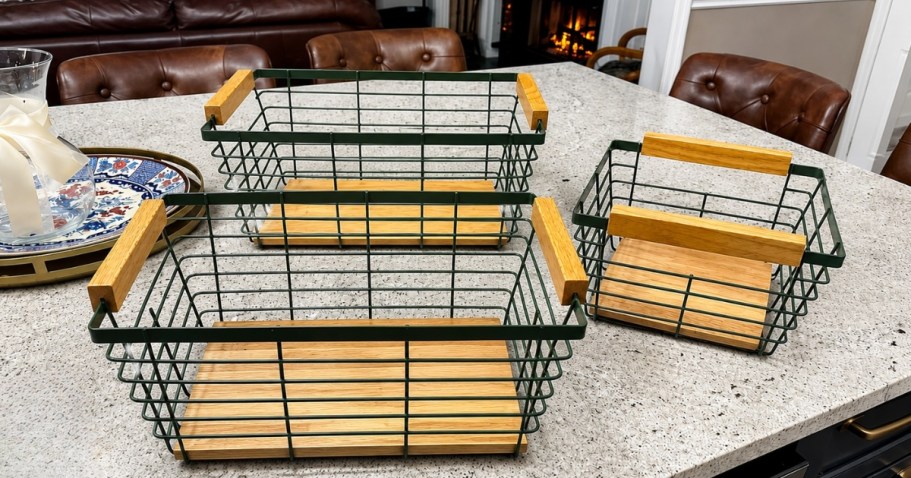 Sam&rsquo;s Club Nesting Wire Basket 3-Pack Only $24.48 (Choose from 3 Colors)