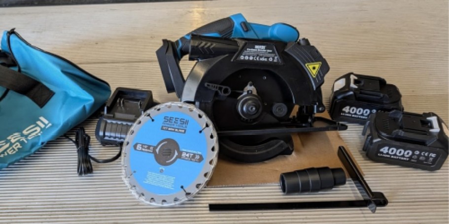 Cordless Circular Saw Just $59.99 Shipped for Prime Members | Includes 2 Batteries