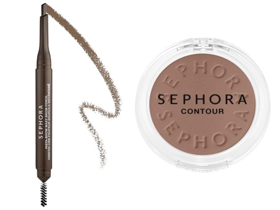 sephora brow pencil and foundation