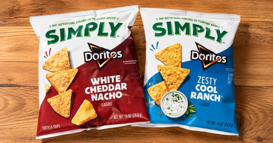 Simply Doritos Snack Bags 21-Count Just $9 Shipped on Amazon (No Artificial Colors or Flavors)