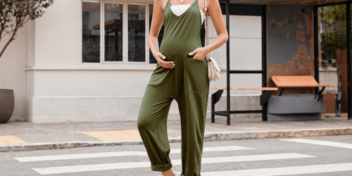 Women’s Sleeveless Jumpsuit w/ Pockets Just $9.99 on Amazon