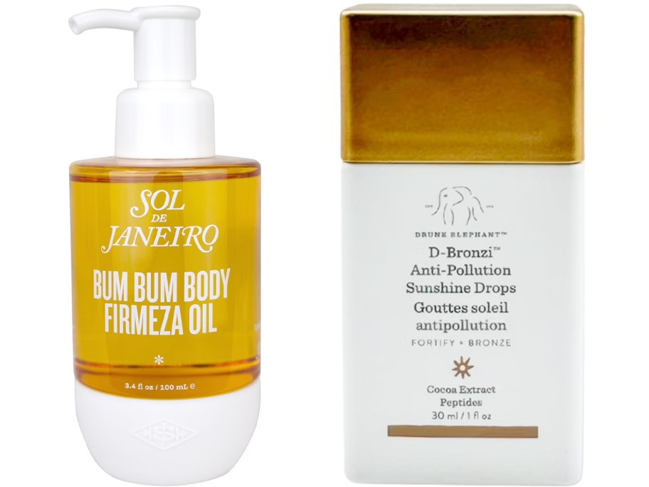 sol de janiero body oil and drunk elephant