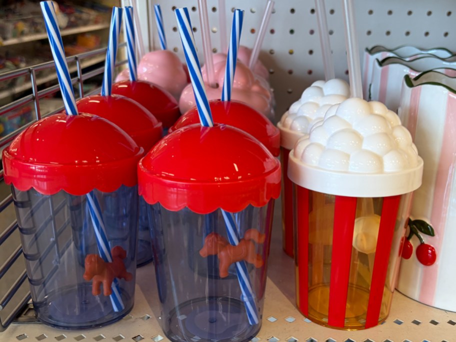 carosoul and popcorn tumblers