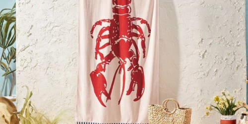 Oversized Beach Towels from $7 on Target.com (Includes The Lobster Print!)