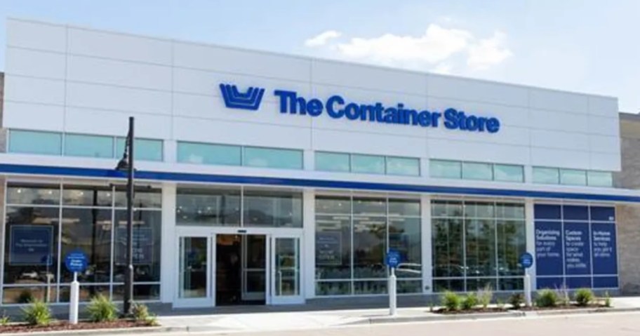 the front of a The Container Store building