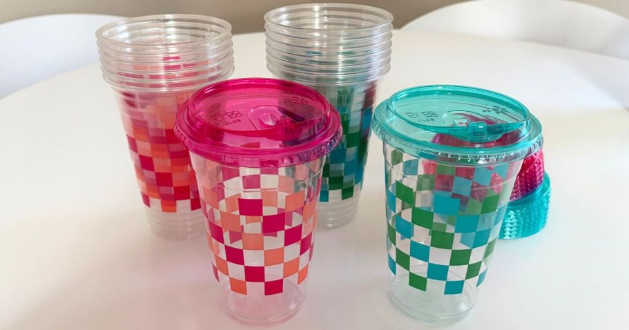 New Colorful To-Go Cold Cups w/ Lids Spotted at Target
