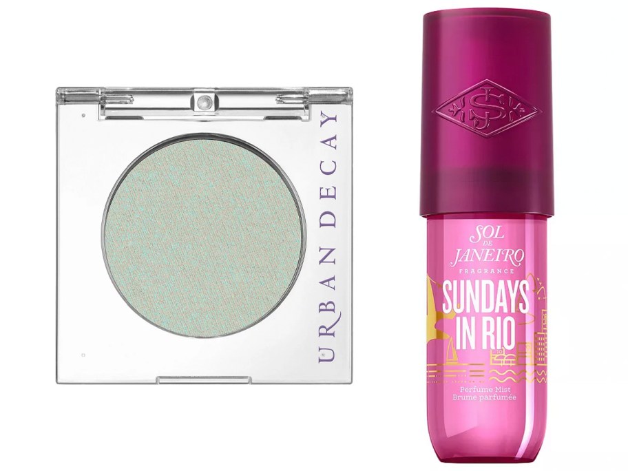 urban decay eye shadow and sol de janeiro 