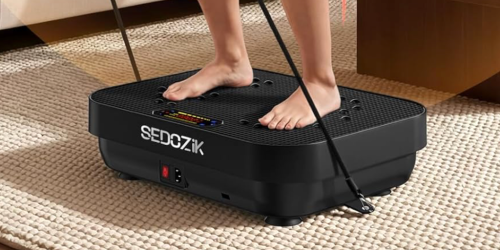 Vibration Plate Exercise Machine w/ Accessories Only $54.99 Shipped on Amazon (Reg. $130)