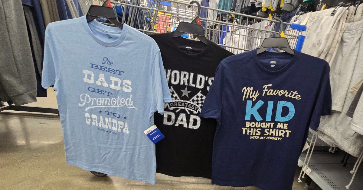 Celebrate Dad with Fun Father’s Day Tees from $6.98 on Walmart.com
