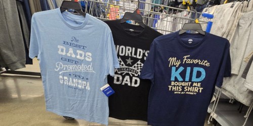 Celebrate Dad with Fun Father’s Day Tees from $6.98 on Walmart.com