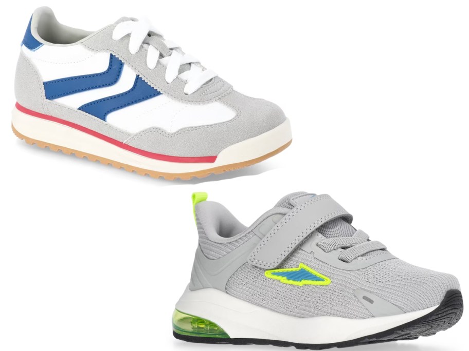 gray kids shoes