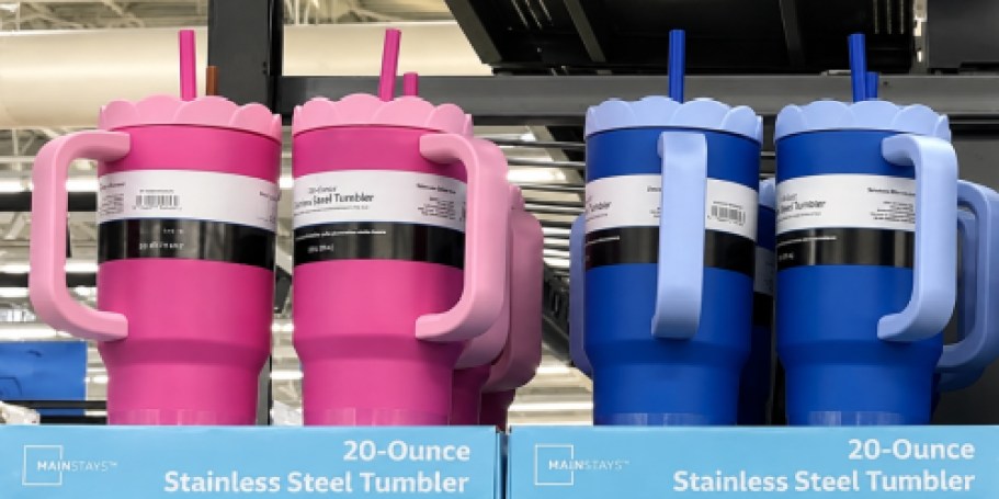 Walmart’s NEW Mainstays Tumbler Has the Cutest Flower Lid!