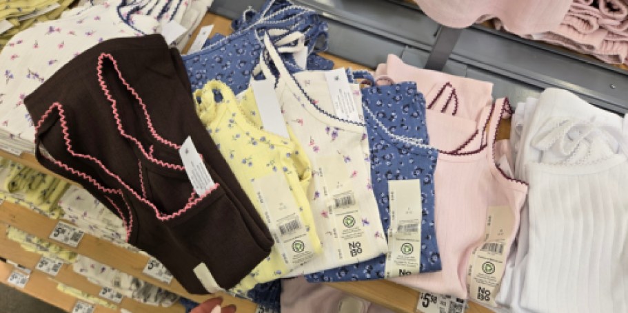 No Boundaries Tanks & Cami Tops from $4.98 at Walmart