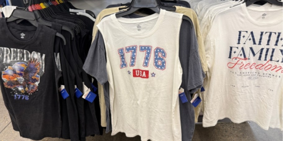 Patriotic T-Shirts & Tanks from $3 on Walmart.com