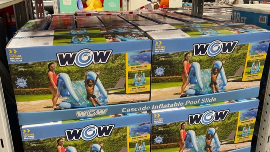 wow inflatable pool slide