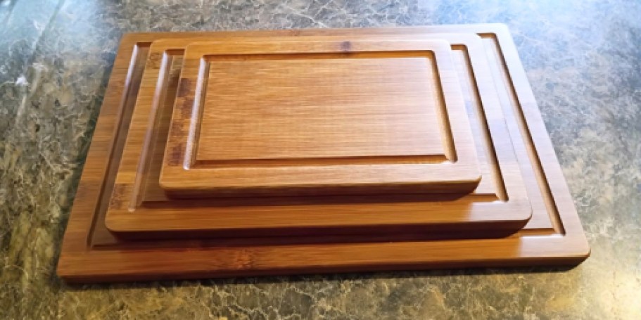 Bamboo Cutting Board 3-Piece Set Only $9.99 on Amazon (Reg. $30)