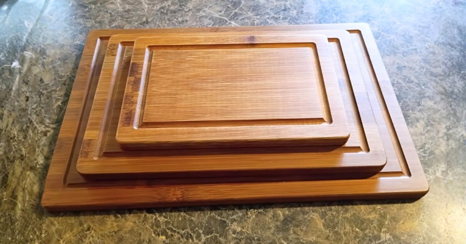 Bamboo Cutting Board 3-Piece Set Only $9.99 on Amazon (Reg. $30)