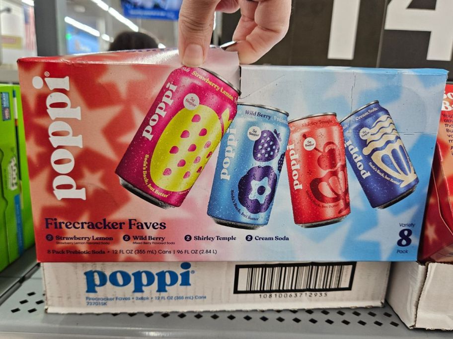 A box of Limited Edition Firecracker Poppi Variety Pack