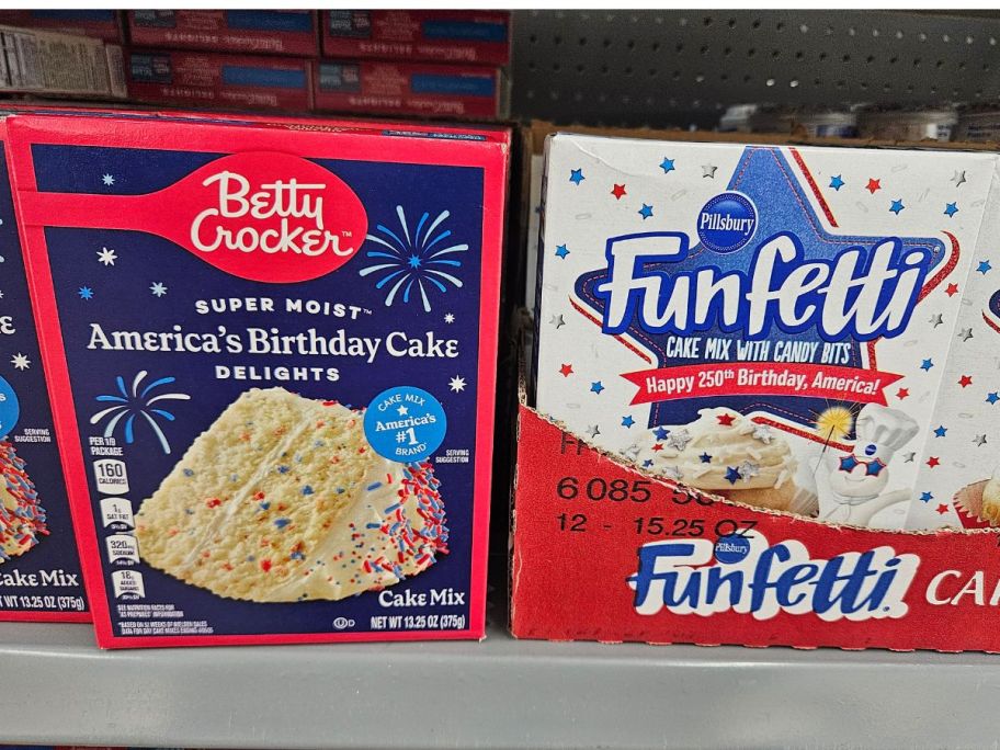 Betty Crocker and Pillsbury 250th America Anniversary Cake Mixes