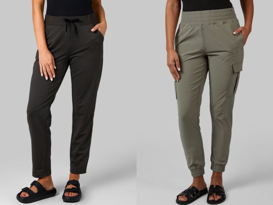 Stock images of two women wearing 32 Degrees Pants