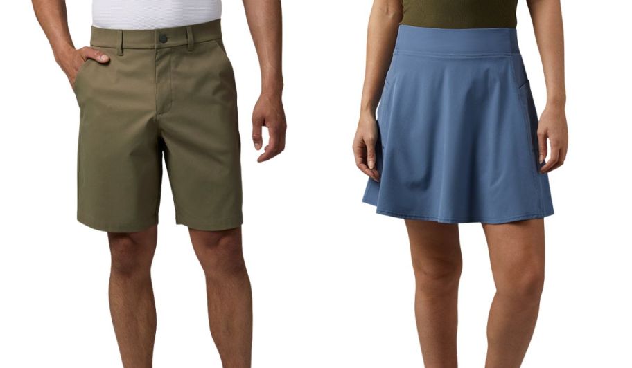32 degrees mens shorts and womens skort